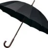 Falcone Herenparaplu Met Houten Stok - Ø 125 Cm - Zwart -Regenjas En Paraplu 1200x969