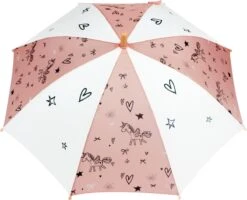 Kidzroom Fearless & Cuddle Paraplu - Peach - Unicorn -Regenjas En Paraplu 1200x973 1