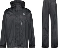 AGU Passat Regenpak Essential - Zwart - M - Dames & Heren - Waterdicht -Regenjas En Paraplu 1200x996