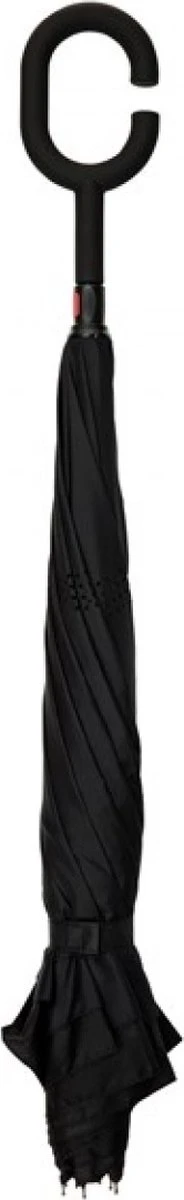 Impliva RU-6 Inside Out Windproof Paraplu - Dubbeldoeks - Ø 107 cm - Zwart Merkloos Impliva RU-6 Inside Out Windproof Paraplu - Dubbeldoeks - Ø 107 Cm - Zwart -Regenjas En Paraplu