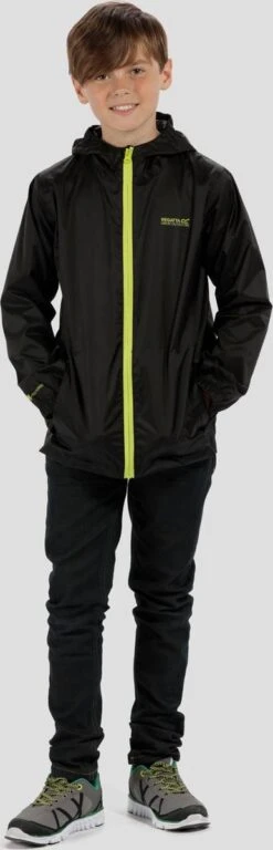 Regatta Pack It III Regenjas Junior Jas - Maat 164 - Unisex - Zwart -Regenjas En Paraplu 386x1200 2