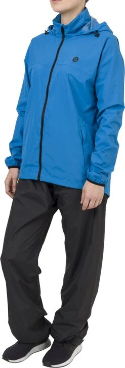 AGU GO Regenpak Essential Dames & Heren - Blauw - L - Waterdicht & Ademend -Regenjas En Paraplu 407x1200