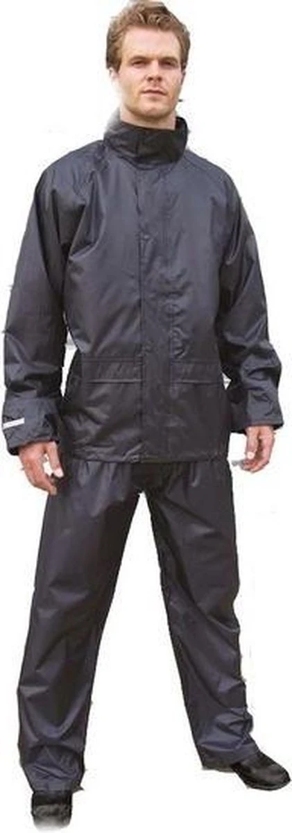 Zwart All Weather regenpak voor volwassenen 2XL (46/56) Result Zwart All Weather Regenpak Voor Volwassenen 2XL (46/56) -Regenjas En Paraplu