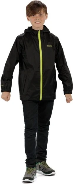 Regatta Pack It III Regenjas Junior Jas - Maat 164 - Unisex - Zwart -Regenjas En Paraplu 478x1200 2