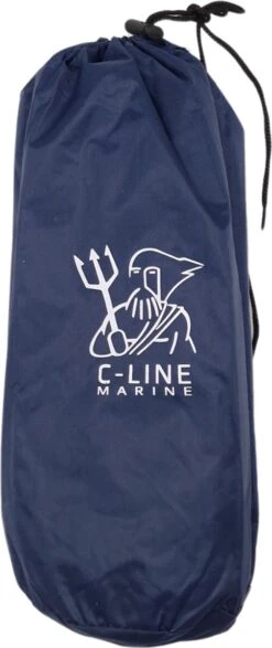 C-Line Poncho Scootmobiel - Blauw - Reflecterend -Regenjas En Paraplu 505x1200 2