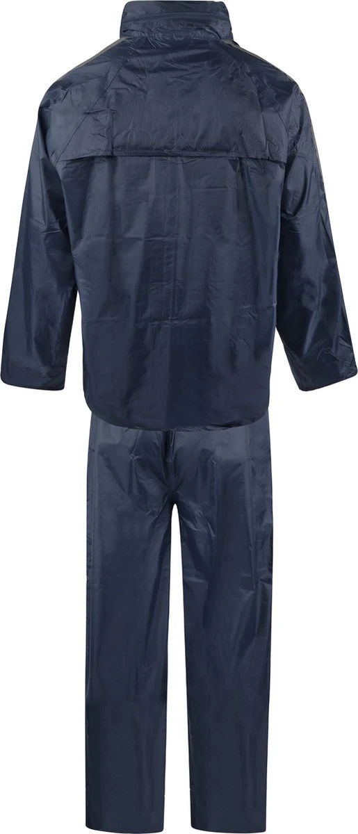 C-Line Regenpak met Capuchon - Blauw - Reflecterend - Nieuw Model - Kinder maat 158/164 C-Line Regenpak Met Capuchon - Blauw - Reflecterend - Nieuw Model - Kinder Maat 158/164 -Regenjas En Paraplu