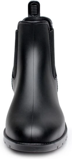 Geweo Regenlaarzen - Wellington Chelsea Laarzen - Kerstmis - Kerstfeest - Christmas Gift - Kort Boots - Waterdichte - Dames - Zwart - Maat 37 -Regenjas En Paraplu 546x1200 2