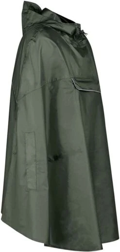 BJØRNSON Haps Regenponcho Fiets Dames & Heren - Fietsponcho - Olijfgroen -Regenjas En Paraplu 571x1200 4