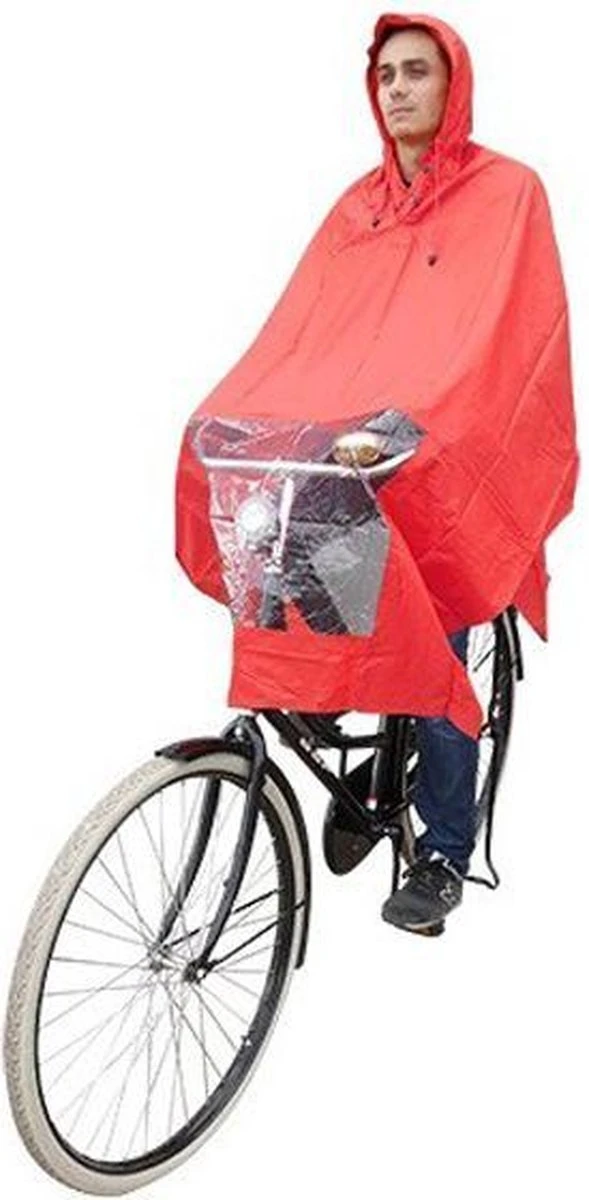 Poncho Regenponcho - Fietsponcho Fiets - Koplampproof Transparant - One Size Unisex Rood Poncho Regenponcho - Fietsponcho Fiets - Koplampproof Transparant - One Size Unisex Rood -Regenjas En Paraplu 589x1200 1