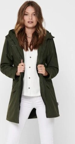 ONLY ONLSALLY RAINCOAT CC OTW Dames Jas - Maat S -Regenjas En Paraplu 631x1200 1