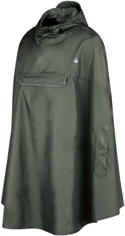 BJØRNSON Haps Regenponcho Fiets Dames & Heren - Fietsponcho - Olijfgroen -Regenjas En Paraplu 640x1200 2