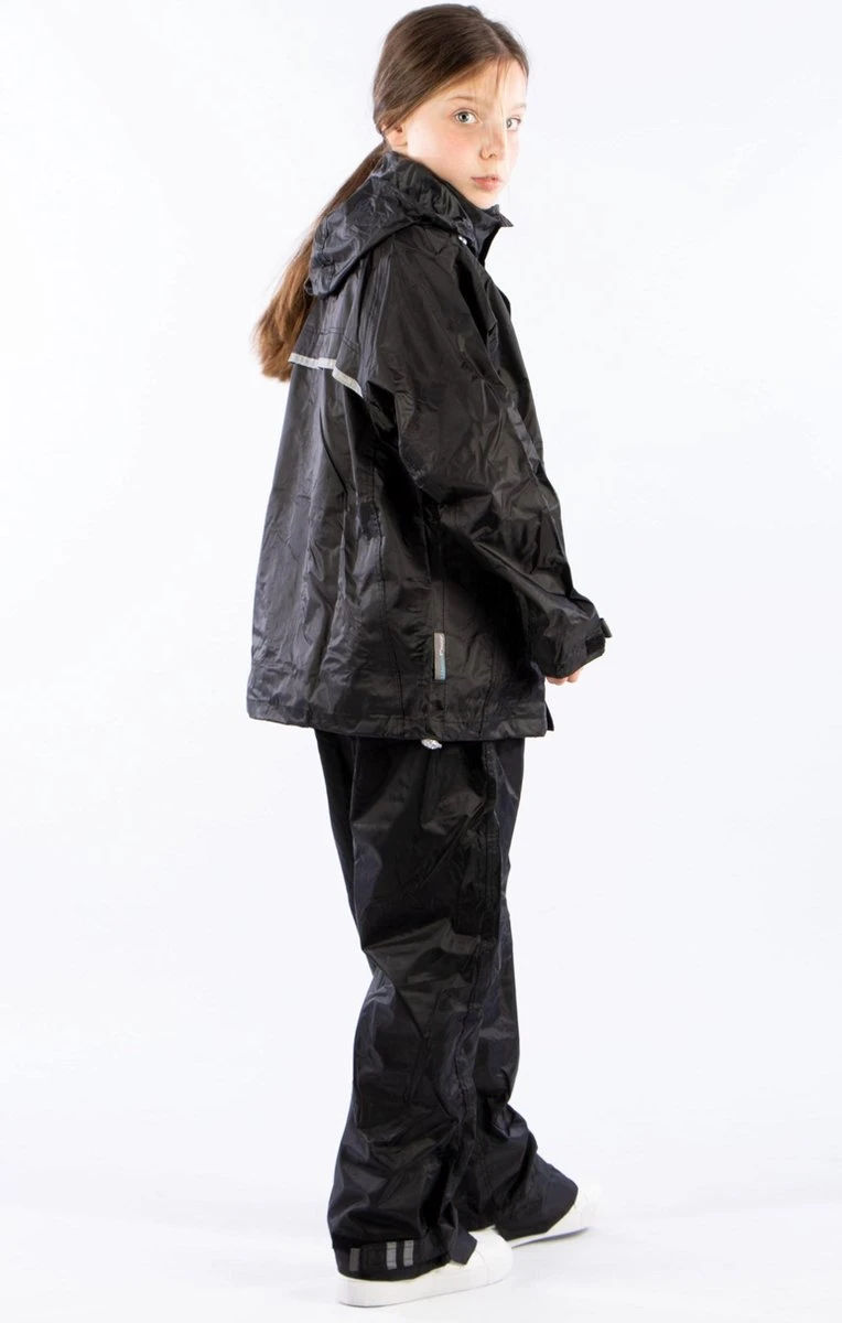 Ralka Regenpak - Junior - Zwart - 164 Ralka Regenpak - Junior - Zwart - 164 -Regenjas En Paraplu 764x1200 4