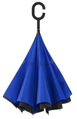 Impliva - Opvouwbare Inside Out Paraplu - Ø 107 Cm - Zwart/Blauw -Regenjas En Paraplu 779x1200 2