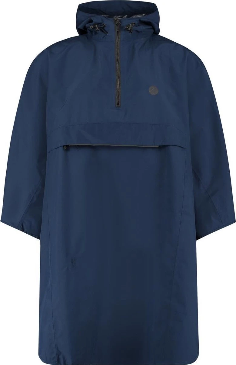 AGU Grant Regenponcho Essential Unisex - Navy Blauw - One Size - Dames & Heren - Waterdicht & Ademend AGU Grant Regenponcho Essential Unisex - Navy Blauw - One Size - Dames & Heren - Waterdicht & Ademend -Regenjas En Paraplu