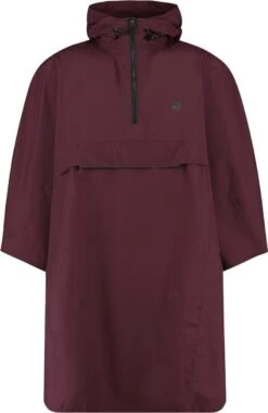 AGU Grant Regenponcho Essential Unisex - Bordeaux - One Size - Dames & Heren - Waterdicht & Ademend