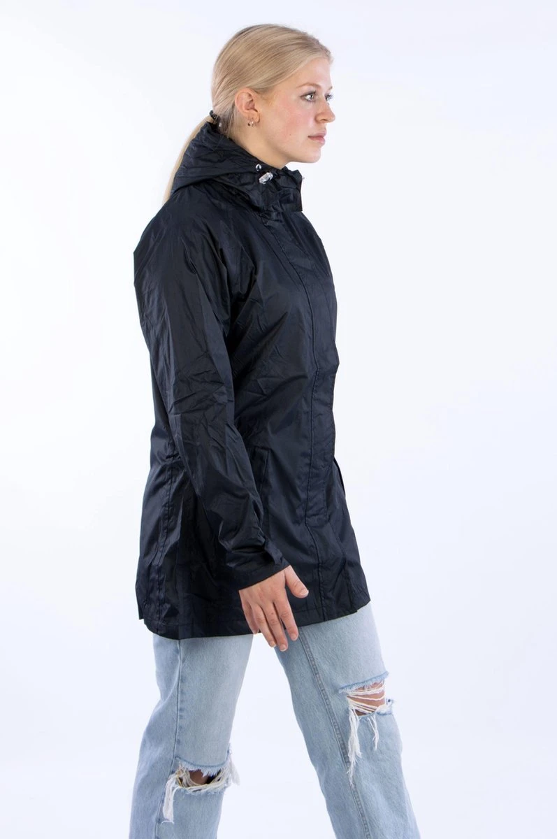 Ralka Regenjas Deluxe Lang Model - Dames - Zwart/Aqua - 36 Ralka Regenjas Deluxe Lang Model - Dames - Zwart/Aqua - 36 -Regenjas En Paraplu 797x1200 1