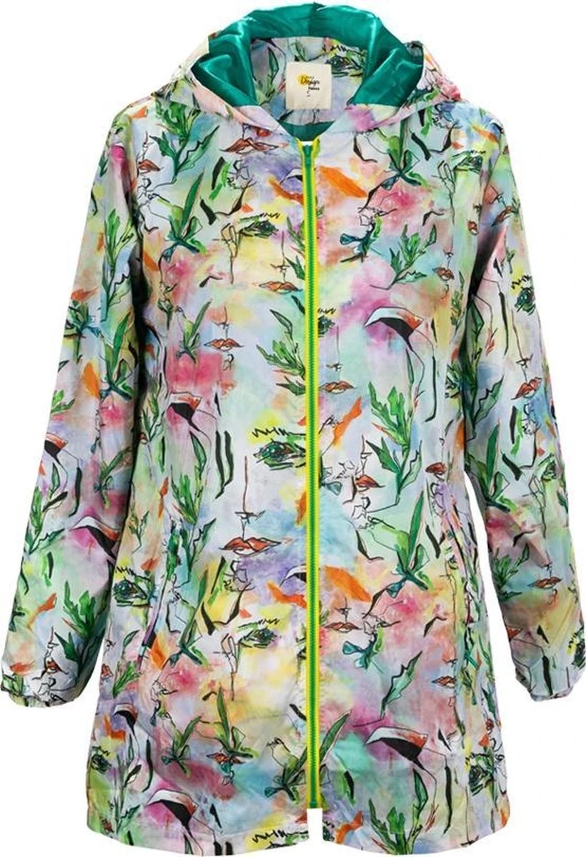 BiggDesign Faces - Dames Regenjas Waterdicht - Regenpak - Maat M BiggDesign Faces - Dames Regenjas Waterdicht - Regenpak - Maat M -Regenjas En Paraplu