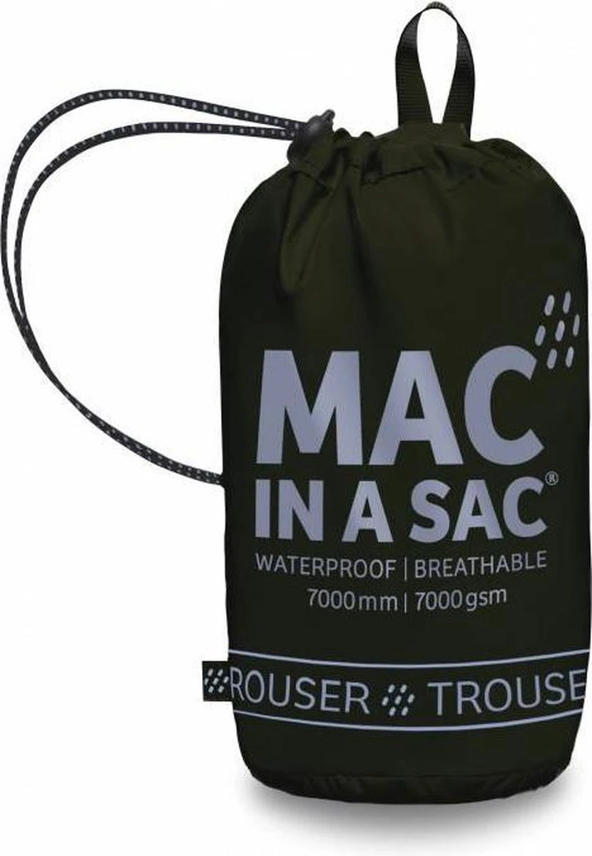 Mac in a Sac Unisex Regenbroek - 100% waterdicht (10.000mm) - Ademend (8.000gsm) en winddicht - Maat Medium Mac In A Sac Unisex Regenbroek - 100% Waterdicht (10.000mm) - Ademend (8.000gsm) En Winddicht - Maat Medium -Regenjas En Paraplu 830x1200 7