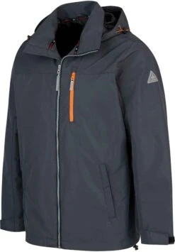 BJØRNSON Remco Regenjas / Zomerjas Zomer Heren - Waterdicht - Maat 3XL - Antra -Regenjas En Paraplu 835x1200