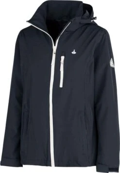 BJØRNSON Iduna Regenjas - Zomerjas - Dames - Waterdicht - Maat 52 - Donkerblauw 4 BJØRNSON Iduna Regenjas - Zomerjas - Dames - Waterdicht - Maat 52 - Donkerblauw -Regenjas En Paraplu 837x1200