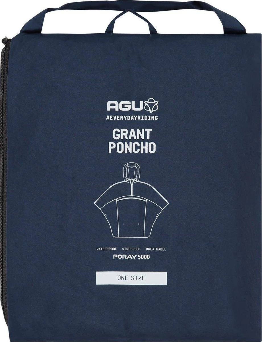 AGU Grant Regenponcho Essential Unisex - Navy Blauw - One Size - Dames & Heren - Waterdicht & Ademend AGU Grant Regenponcho Essential Unisex - Navy Blauw - One Size - Dames & Heren - Waterdicht & Ademend -Regenjas En Paraplu