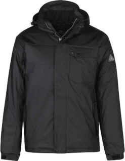 BJØRNSON Regn PU Regenjas / Winterjas Heren - Waterdicht - Maat 3XL - Zwart