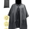 Regenponcho / Fietsponcho Herbruikbaar Voor Volwassenen ( Dames En Heren ) - 200x110cm - 100% Ripstop Polyester - Zwart -Regenjas En Paraplu 937x1200 1